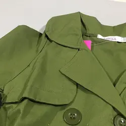 بارانی کتان بلند دخترانه