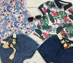 تیشرت و شلوارک هاوایی پسرانه