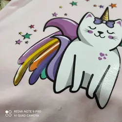 تیشرت و دامن توری طرح گربه ملوس