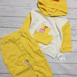 ست هودی و شلوار پسرانه مدل جوجه ای - بانی بی بی