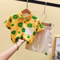 ست تی شرت و شلوارک بچگانه مدل بادکنکی -ست کتان- بانی بی بی