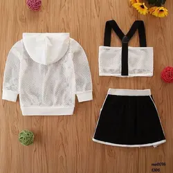 خرید و قیمت هودی و نیم تنه توری و دامن دخترانه - بانی بی بی