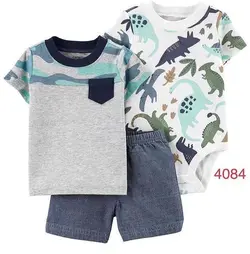 سه تیکه نوزادی پسرانه دایناسور کارترز