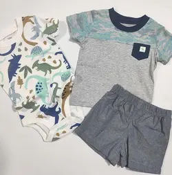 سه تیکه نوزادی پسرانه دایناسور کارترز