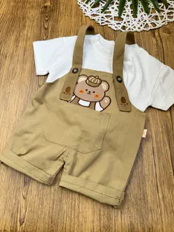 مشخصات، قیمت و خرید ست تیشرت و بیلر شلوارکی رنگی - بانی بی بی