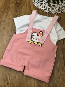 مشخصات، قیمت و خرید ست تیشرت و بیلر شلوارکی رنگی - بانی بی بی