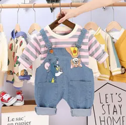 خرید و قیمت ست دو تیکه بلوز و بیلر تام و جری - بانی بی بی