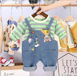 خرید و قیمت ست دو تیکه بلوز و بیلر تام و جری - بانی بی بی