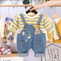 خرید و قیمت ست دو تیکه بلوز و بیلر تام و جری - بانی بی بی