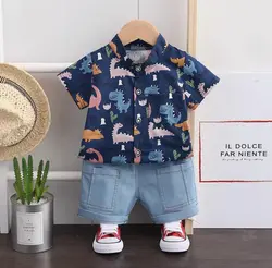 پیراهن دایناسور خوابالو کاکتوسی و شلوارک