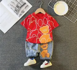 خرید و قیمت تیشرت خرس و شلوارک زاپدار - بانی بی بی