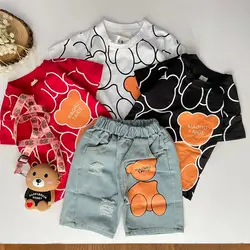 خرید و قیمت تیشرت خرس و شلوارک زاپدار - بانی بی بی