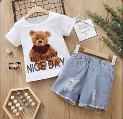 خرید و قیمت ست تیشرت خرس تدی و شلوارک - بانی بی بی