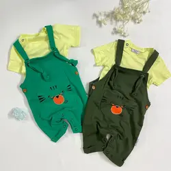 خرید و قیمت ست دو تیکه بلوز و بیلر رنگی فانتزی - بانی بی بی