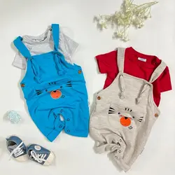 خرید و قیمت ست دو تیکه بلوز و بیلر رنگی فانتزی - بانی بی بی