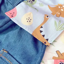 ست پیراهن دایناسور و شلوارک