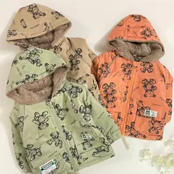 خرید و قیمت کاپشن خرسی پشمی قهوه ای - بانی بی بی