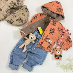 خرید و قیمت کاپشن خرسی پشمی قهوه ای - بانی بی بی