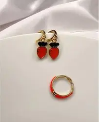 گوشواره هویج کد1010 - کافه گیفت مرجع خرید کادو