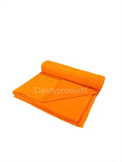 پتو مسافرتی کندی-طرح حبابي (نارنجي)