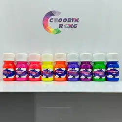 پک رنگ اکریلیک فلورسنت 30 میل ( 9 رنگ ) - فروشگاه چوبین رنگ