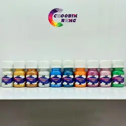 پک رنگ اکریلیک صدفی 30 میل 10 عددی (پک خلاقیت 1) - فروشگاه چوبین رنگ