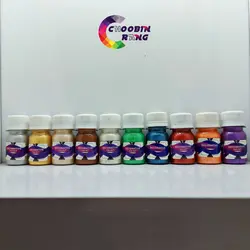 پک رنگ اکریلیک صدفی 30 میل 10 عددی (پک خلاقیت 3) - فروشگاه چوبین رنگ