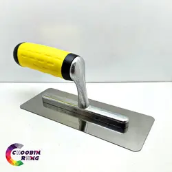 ماله استنلس استیل دسته زرد مستطیلی 8*20 سانتی متر - فروشگاه چوبین رنگ