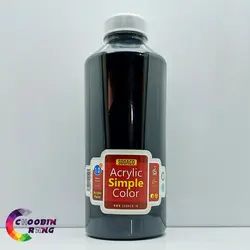 رنگ اکریلیک مشکی سوداکو 1 کیلو - فروشگاه چوبین رنگ