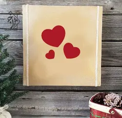 شابلون قلب (9*9) - فروشگاه چوبین رنگ