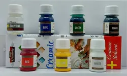 پک رنگ لعاب سرد (پک خلاقیت 6 رنگ + حلال ) - فروشگاه چوبین رنگ