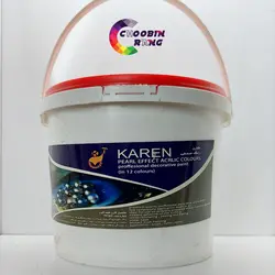 رنگ اکریلیک سفید صدفی گالن کارن - فروشگاه چوبین رنگ