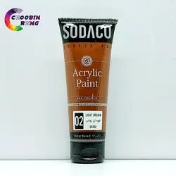 رنگ اکریلیک تیوپی قهوه ای سوداکو 75 میل - فروشگاه چوبین رنگ