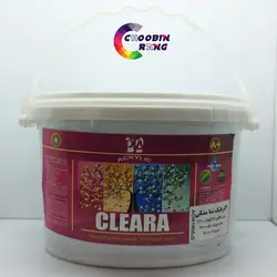 رنگ اکریلیک مشکی گالن نیمه براق کلرا - فروشگاه چوبین رنگ
