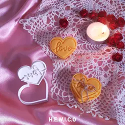 مهر و کاتر شیرینی طرح قلب عشق کد 414