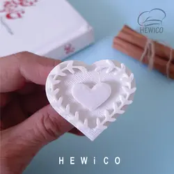 مهر و کاتر شیرینی طرح قلب گیسو کد 417