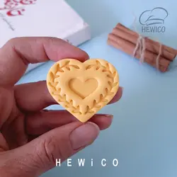 مهر و کاتر شیرینی طرح قلب گیسو کد 417