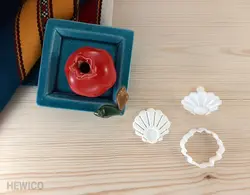 مهر و کاتر شیرینی طرح صدف مروارید کد 304