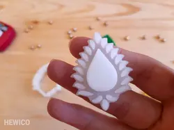 مهر و کاتر شیرینی طرح یاقوتی کد 333