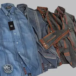 پیراهن علیرام دنیم راه راهA+++ - پوشاک دانیل