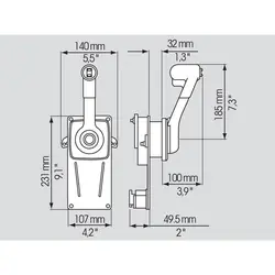 سیستم کنترل B 400 اهرم تک B 400 control system Single lever