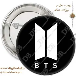 پیکسل آرم گروه BTS طرح 14