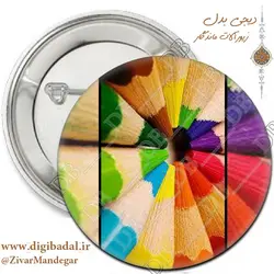 پیکسل طرح مداد رنگی