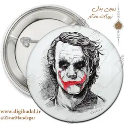 پیکسل جوکر مرد طرح سفید (پیکسل-جاسوییچی)