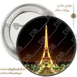 پیکسل برج ایفل پاریس طرح دخترونه (پیکسل-جاسوییچی)