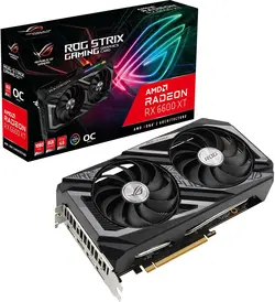 کارت گرافیک ایسوس مدل ROG STRIX RX6600 XT O8G GAMING