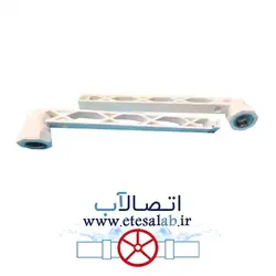 زانویی زوج یکسر فلز رادیاتوری سفید آذین