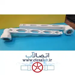 زانویی زوج یکسر فلز رادیاتوری سفید آذین