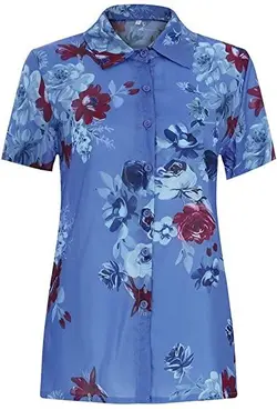 بلوز آستین کوتاه زنانه مدل floral short sleeve