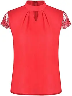 بلوز زنانه آستین کوتاه مدل nlx